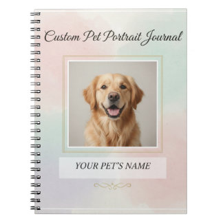 Custom Pet Portrait Journal – Personalised Noteboo