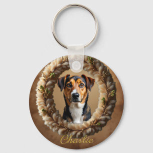 Custom Pet Portrait – Just Upload a Simple Photo Key Ring