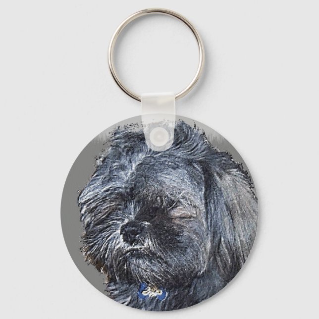 Custom Pet Portrait Keychain (Front)