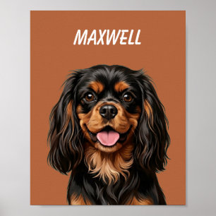 Custom Pet Portraits Using Pet Photo Personalised Poster