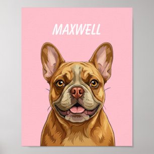 Custom Pet Portraits Using Pet Photo Personalised  Poster