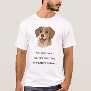 Custom Pet T-Shirt –Upload Your Pet’s Photo & Name