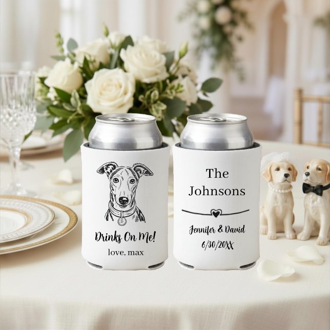 Custom Pet Wedding Can Cooler (Creator Uploaded)