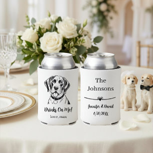 Custom Pet Wedding Can Cooler