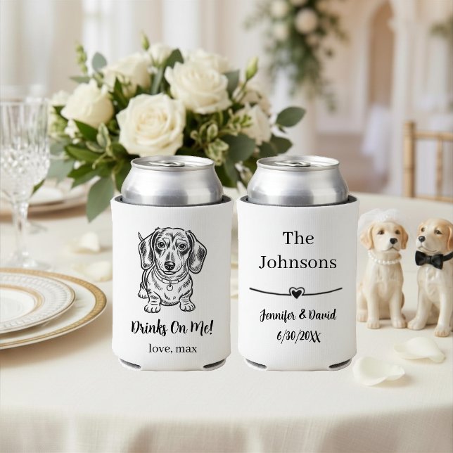 Custom Pet Wedding Can Cooler (Creator Uploaded)