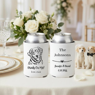 Custom Pet Wedding Can Cooler
