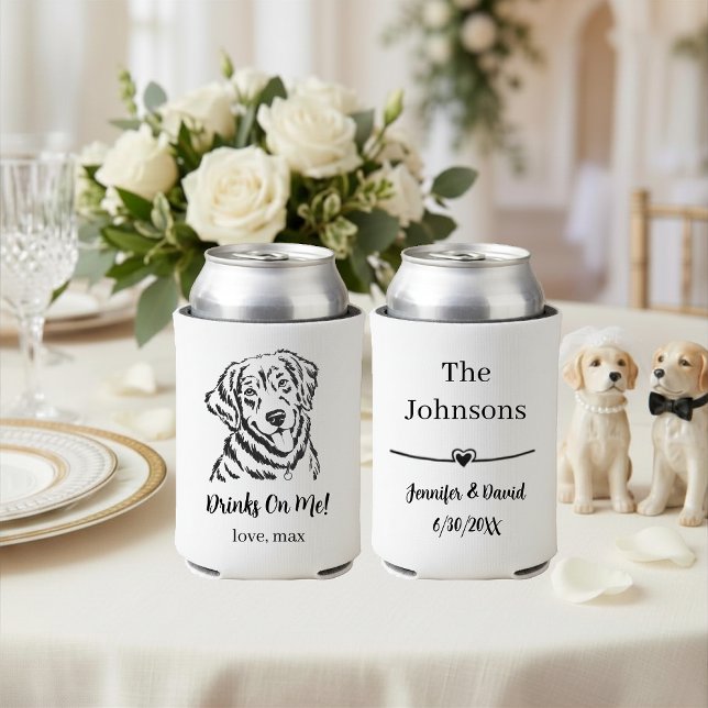 Custom Pet Wedding Can Cooler (Creator Uploaded)