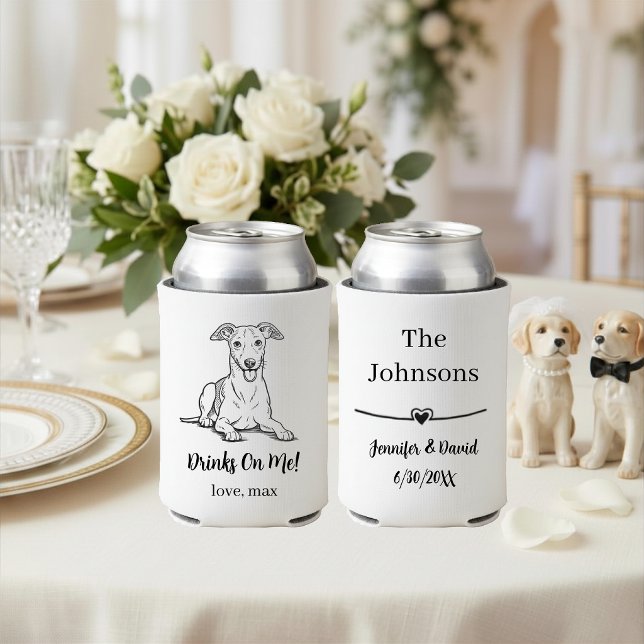 Custom Pet Wedding Can Cooler (Creator Uploaded)