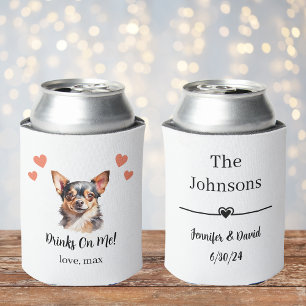 Custom Pet Wedding Can Cooler