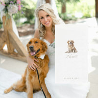 Custom Pet Wedding Guest Napkins