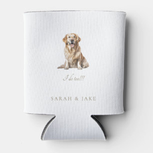 Custom Pet Wedding Napkins Can Cooler