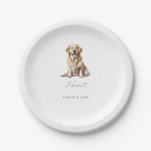 Custom Pet Wedding Napkins Paper Plate