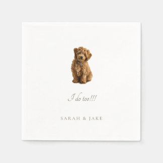 Custom Pet Wedding Personalised Napkins