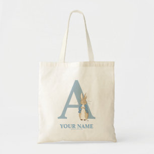 Custom Peter Rabbit - Letter A Tote Bag