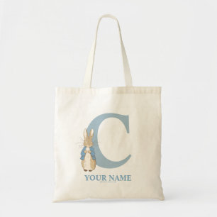 Custom Peter Rabbit - Letter C Tote Bag