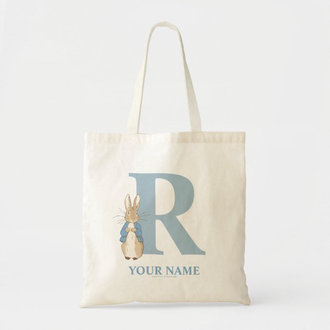 Custom Peter Rabbit - Letter R Tote Bag (Front)