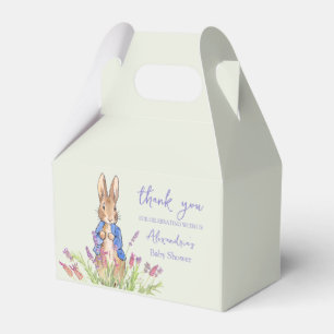 Custom Peter the rabbit Baby shower Thank You Favour Box
