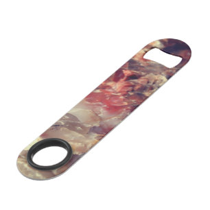 Custom Petrified Wood w Quartz- Bottle Opener