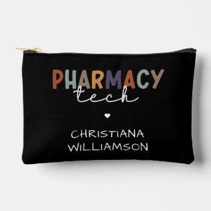 Custom Pharmacy Tech Retro Pharmacy Technician Accessory Pouch