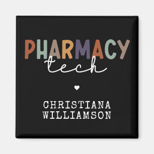 Custom Pharmacy Tech Retro Pharmacy Technician Magnet
