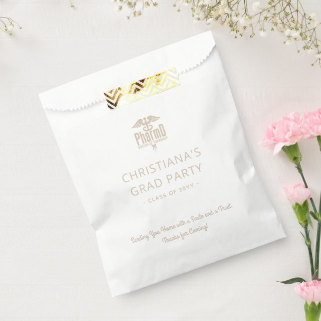 Custom PharmD Doctor of Pharmacy Graduation Party Favour Bag (Sealed)