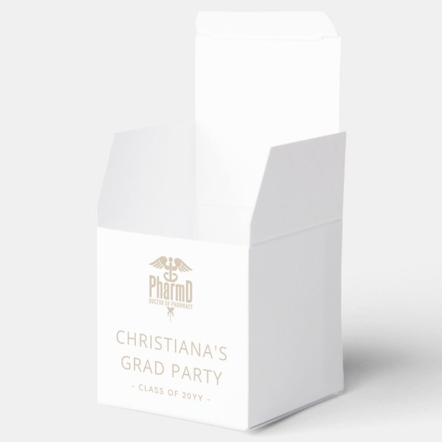 Custom PharmD Doctor of Pharmacy Graduation Party Favour Box (Opened)