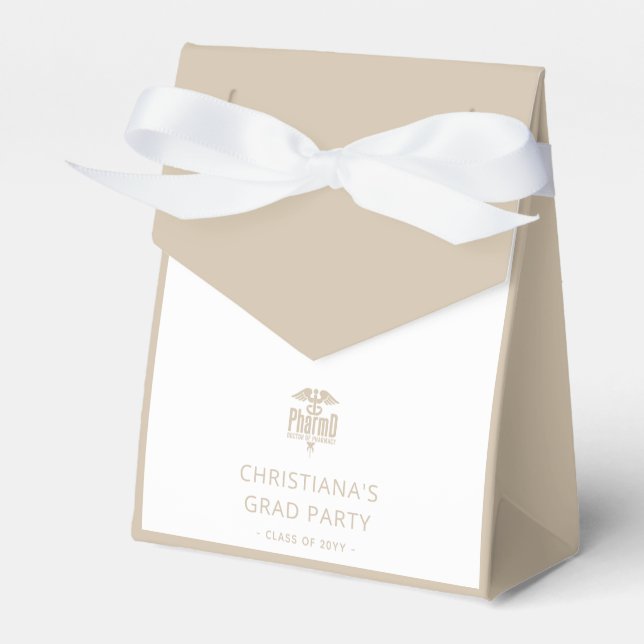 Custom PharmD Doctor of Pharmacy Graduation Party Favour Box (Front Side)