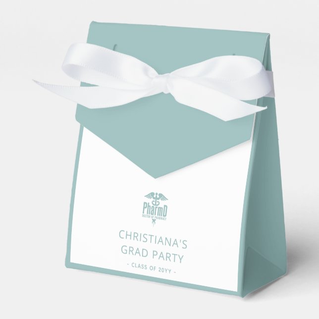 Custom PharmD Doctor of Pharmacy Graduation Party Favour Box (Front Side)