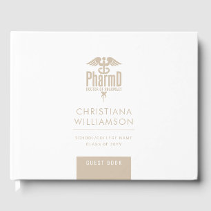 Custom PharmD Doctor of Pharmacy Graduation Party Guest Book