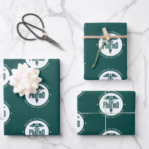 Custom PharmD Doctor of Pharmacy Graduation Wrapping Paper Sheet