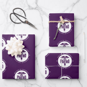 Custom PharmD Doctor of Pharmacy Graduation Wrapping Paper Sheet