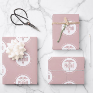 Custom PharmD Doctor of Pharmacy Graduation Wrapping Paper Sheet