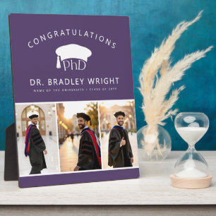 Custom PhD Doctoral Grad Hat Doctoral Graduation Plaque