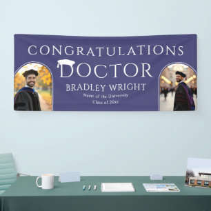 Custom PhD Doctoral Hat Doctoral Degree Graduation Banner