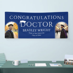 Custom PhD Doctoral Hat Doctoral Degree Graduation Banner