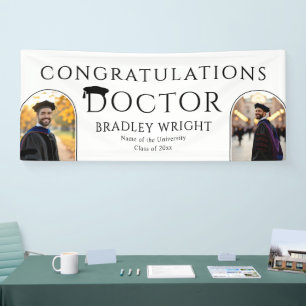 Custom PhD Doctoral Hat Doctoral Degree Graduation Banner