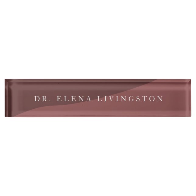 Custom PhD Graduate Gift Nameplate (Front)