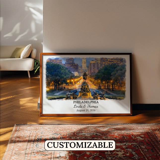 Custom Philadelphia Wall Art, Pennsylvania Poster (Creator Uploaded)