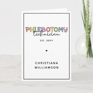 Custom Phlebotomy Technician PBT Phlebotomy Tech Card