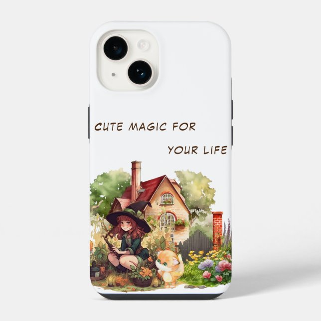 Custom Phone Case | Cute Little Witch And Fox (Back)