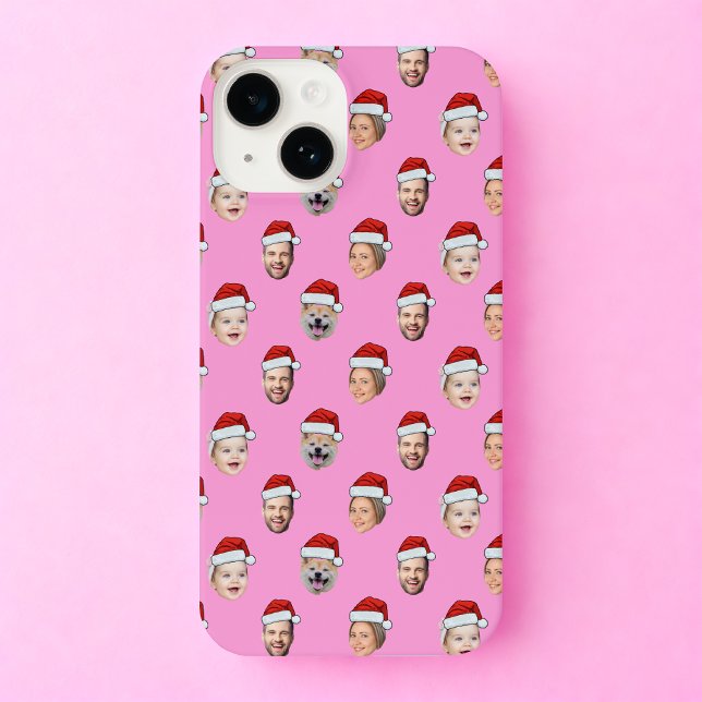 Custom Phone Case Face Santa 4 Photos Christmas (Creator Uploaded)