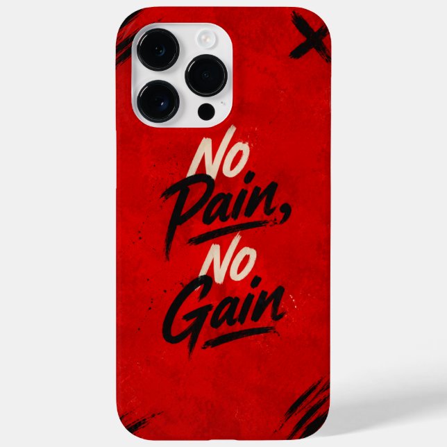 Custom Phone Case No Pain, No Gain (Back)
