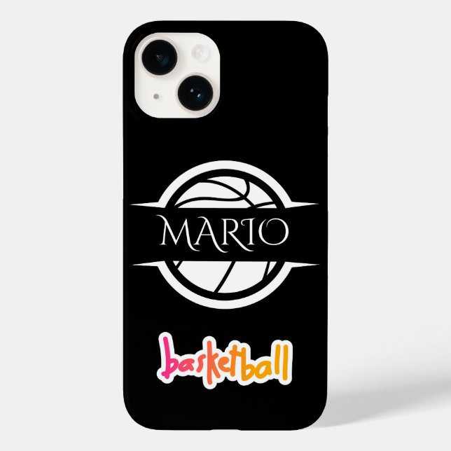 Custom phone case with basketball design (Back)