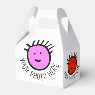 Custom Photo 10 x GABLE FAVOR BOX Blank Template