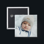 Custom Photo 15 Cm Square Badge<br><div class="desc">Create your own personalised photo gift by add your own photo,  from your beloved family photo to your adorable pet photo,  to make your design unique.

Please Note: Photos shown on product are sample photos with watermark for presentation purposes only.</div>