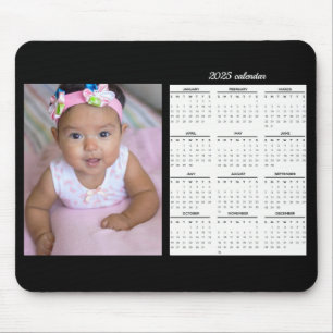 Custom Photo 2025 Calendar Personalised Mouse Pad