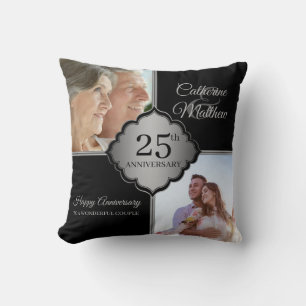 Custom photo 25th Anniversary  Cushion