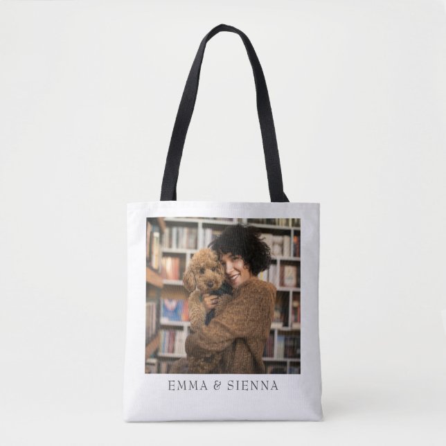 Custom Photo 2 Sided  Tote Bag (Front)