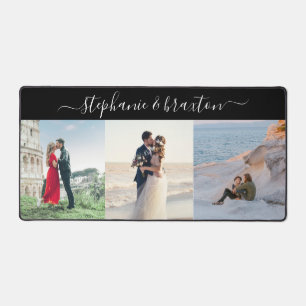 Custom Photo 3 Image Template Desk Mat