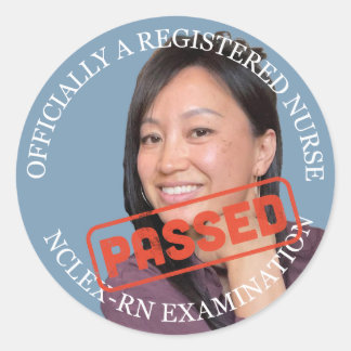 custom photo 3 inch large nurse Sticker